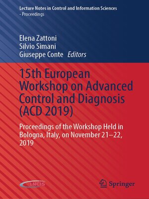 cover image of 15th European Workshop on Advanced Control and Diagnosis (ACD 2019)